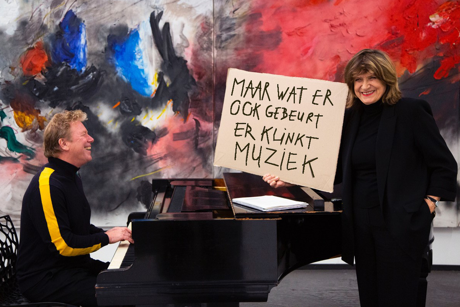 Gerard Bouwhuis + Olga Zuiderhoek (foto Carine Bijlsma) met dank aan de erven van Ger Lataster 