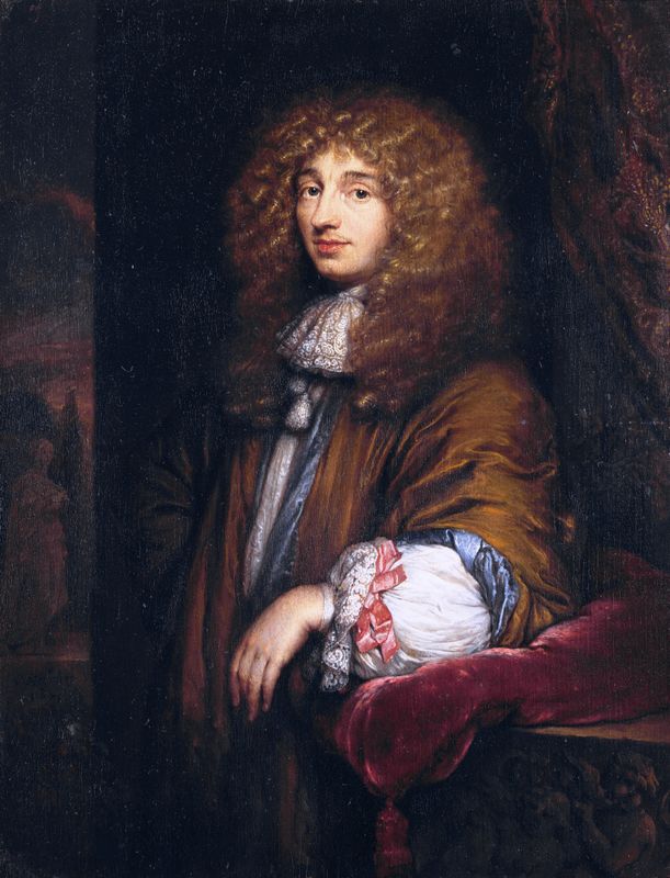 Christiaan Huygens door Caspar Netscher (1671)