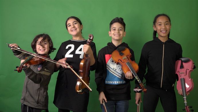 Leerorkest KLO Kwartet (foto Maria Smeets)