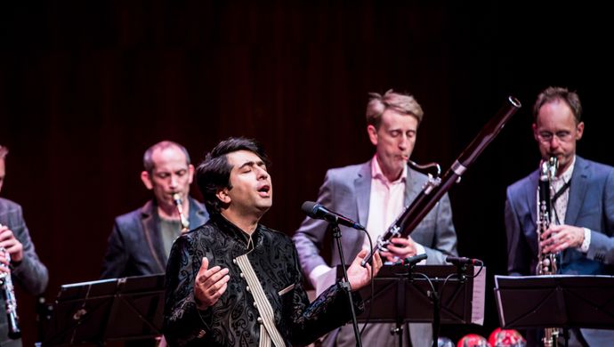 Calefax + Mohammad Motamedi (photo Eric van Nieuwland)