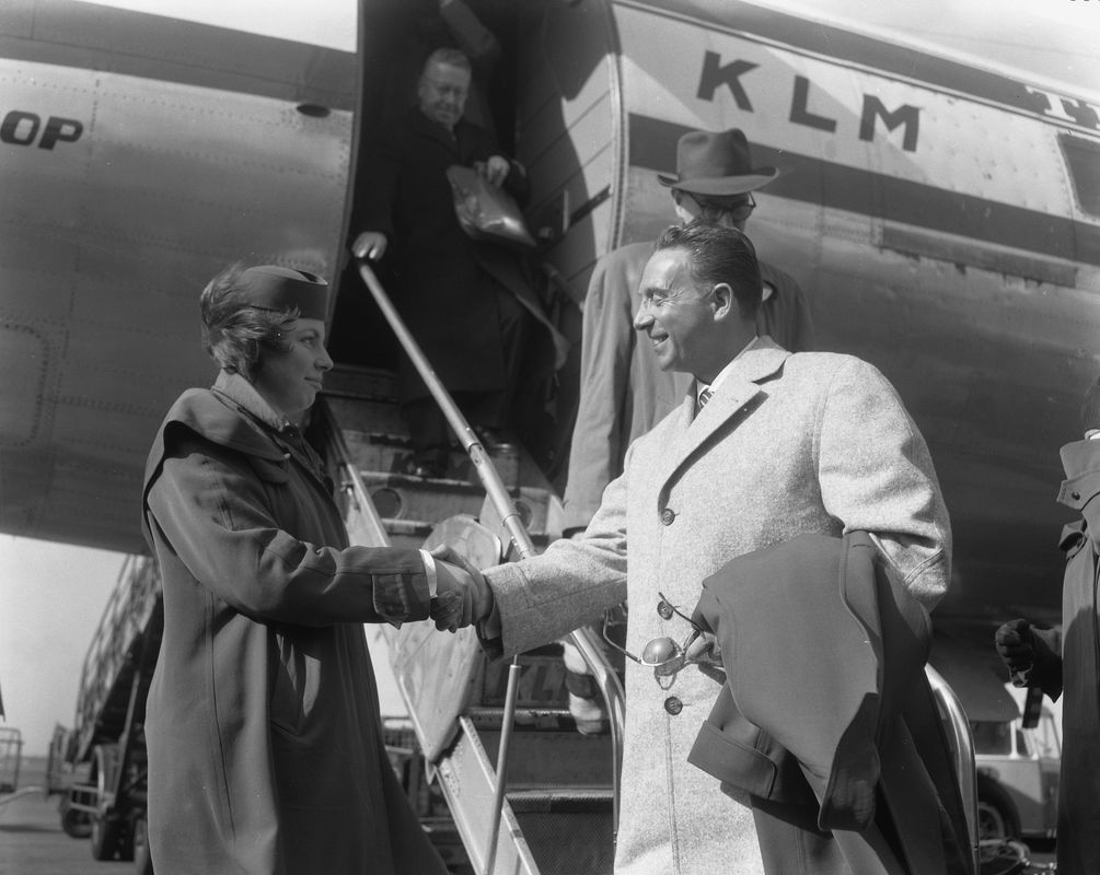 Charles Trenet - Aankomst op Schiphol