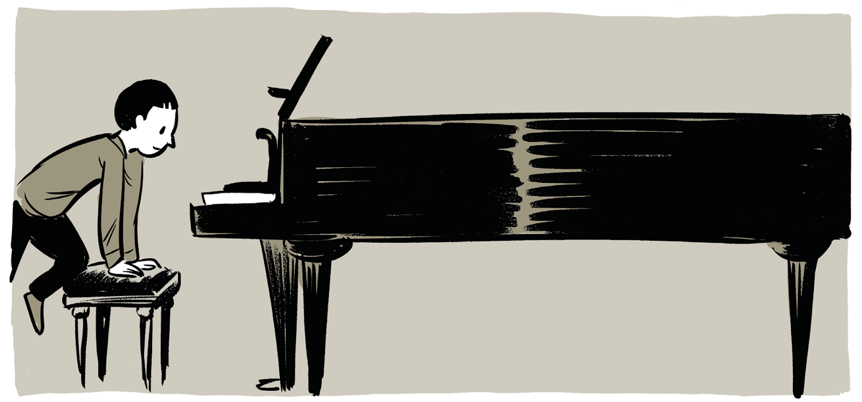 illustratie uit Kahe heli vahel - Joonas Sildre