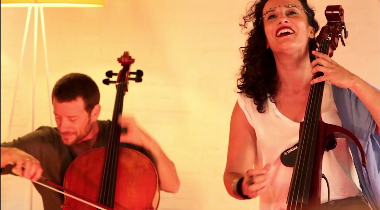 Nesrine en Matthieu Saglio