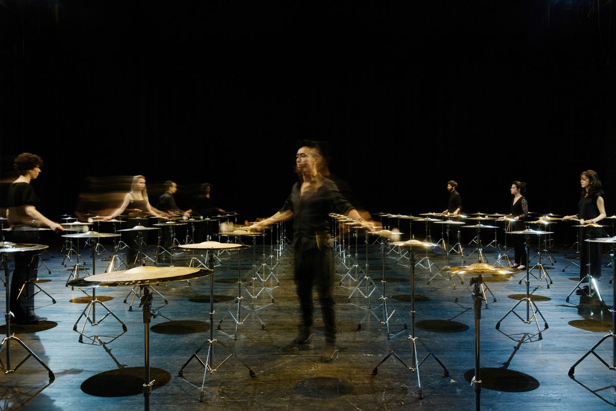 100 cymbals - Percussions de Strasbourg (foto Henri Vogt)
