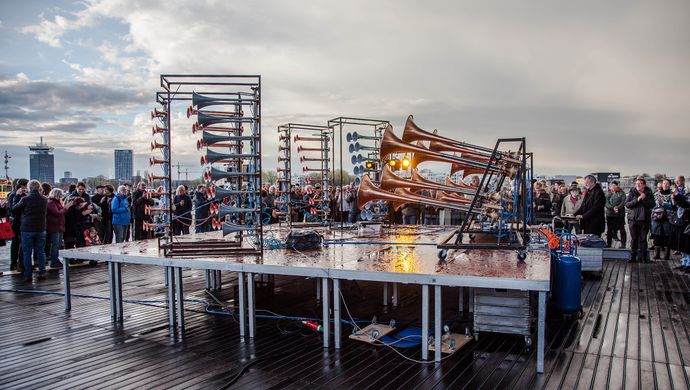 Christoph Schlägers Scheepshoornconcert (foto Francoise Bolechowski)