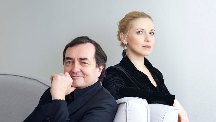 Pierre-Laurent Aimard en Tamara Stefanovich (foto Neda Navaee)