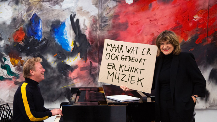 Gerard Bouwhuis + Olga Zuiderhoek (foto Carine Bijlsma) met dank aan de erven van Ger Lataster 