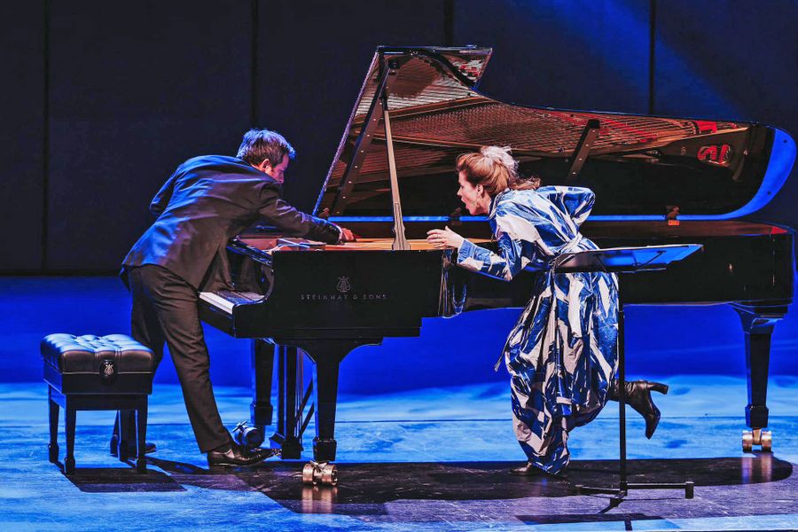 Barbara Hannigan + Bertrand Chamayou (photo Luciano Romano)